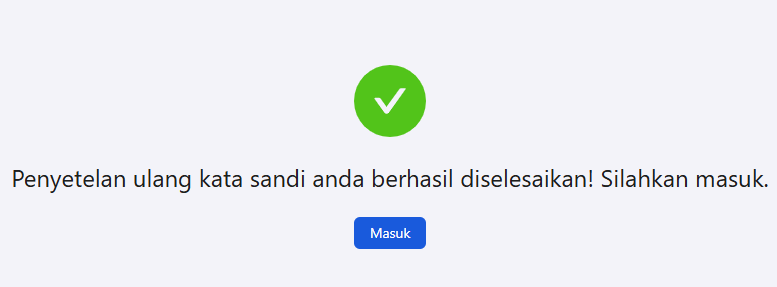 atur ulang kata sandi